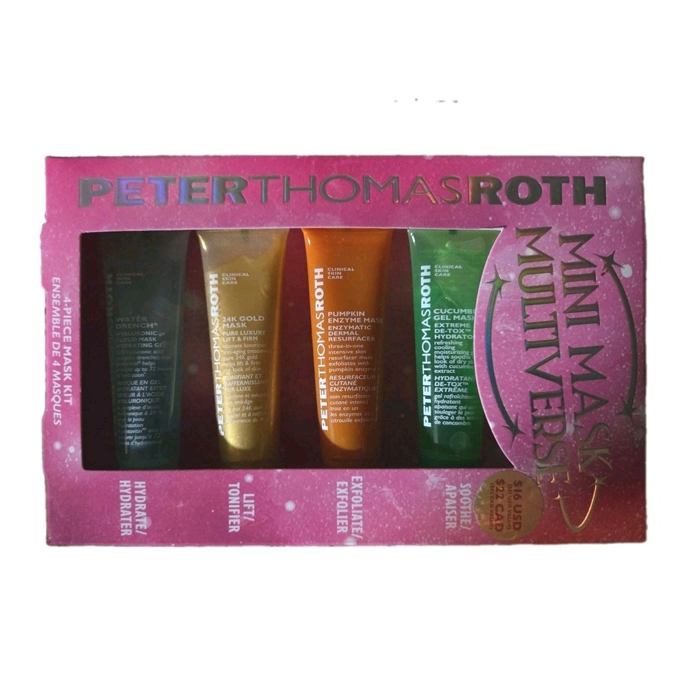 Peter Thomas Roth Mini Mask Multiverse 4 Masks .47 fl oz Each New in Box